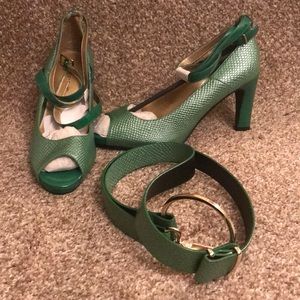 Brand new Green snake skin
